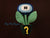 Peppermint Potted Ice Flower with Question Mark Flower Pot