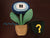 Peppermint Potted Ice Flower with Question Mark Flower Pot